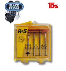 Бор алмазний з довгою ніжкою A2L, червоний (A2LF), (R&S), 1 шт.